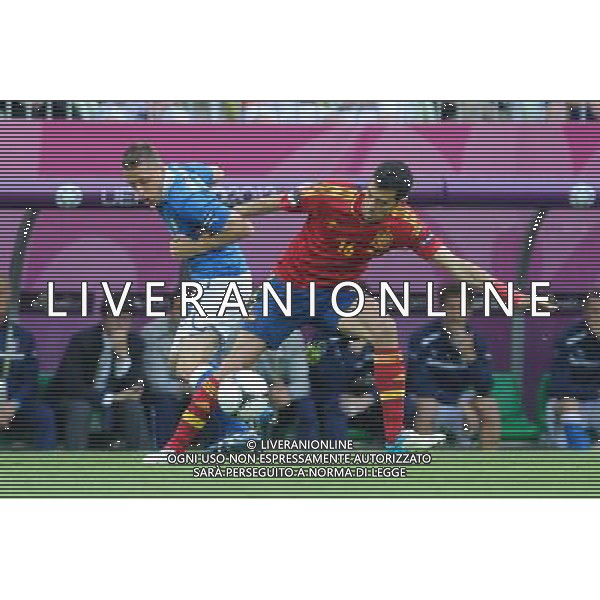 10.06.2012 GDANSK PGE ARENA (GDANSK PGE ARENA) PILKA NOZNA (SOCCER) MISTRZOSTWA EURO 2012 POLSKA UKRAINA (UEFA EURO 2012 POLAND UKRAINE) MECZ HISZPANIA - WLOCHY (GAME SPAIN - ITALY) N/Z SERGIO BUQUETS FOT RAFAL OLEKSIEWICZ / PRESSFOCUS NEWSPIXPL --- Newspix.pl /Agenzia Aldo Liverani Sas - ITALY ONLY : Spagna - Italia Campionati Europei UEFA 2012 Polonia/Ucraina Gruppo C Danzica (Polonia) 10/06/2012 *** Local Caption *** www.newspix.pl mail us: info@newspix.pl call us: 0048 022 23 22 222 --- Polish Picture Agency by Ringier Axel Springer Poland