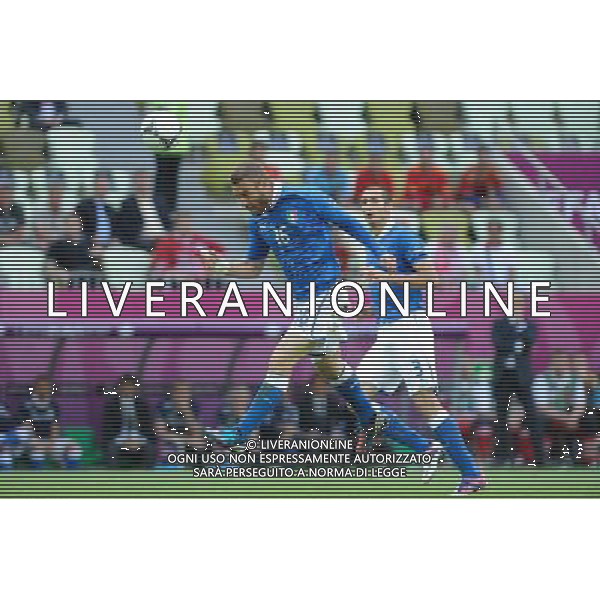 10.06.2012 GDANSK PGE ARENA (GDANSK PGE ARENA) PILKA NOZNA (SOCCER) MISTRZOSTWA EURO 2012 POLSKA UKRAINA (UEFA EURO 2012 POLAND UKRAINE) MECZ HISZPANIA - WLOCHY (GAME SPAIN - ITALY) N/Z DANIELE DE ROSSI FOT RAFAL OLEKSIEWICZ / PRESSFOCUS NEWSPIXPL --- Newspix.pl /Agenzia Aldo Liverani Sas - ITALY ONLY : Spagna - Italia Campionati Europei UEFA 2012 Polonia/Ucraina Gruppo C Danzica (Polonia) 10/06/2012 *** Local Caption *** www.newspix.pl mail us: info@newspix.pl call us: 0048 022 23 22 222 --- Polish Picture Agency by Ringier Axel Springer Poland