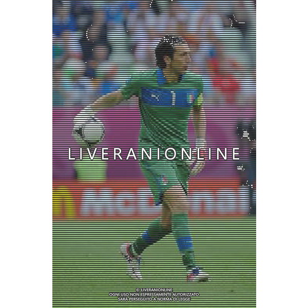 10.06.2012 GDANSK PGE ARENA (GDANSK PGE ARENA) PILKA NOZNA (SOCCER) MISTRZOSTWA EURO 2012 POLSKA UKRAINA (UEFA EURO 2012 POLAND UKRAINE) MECZ HISZPANIA - WLOCHY (GAME SPAIN - ITALY) N/Z GIANLUIGI BUFFON FOT RAFAL OLEKSIEWICZ / PRESSFOCUS NEWSPIXPL --- Newspix.pl /Agenzia Aldo Liverani Sas - ITALY ONLY : Spagna - Italia Campionati Europei UEFA 2012 Polonia/Ucraina Gruppo C Danzica (Polonia) 10/06/2012 *** Local Caption *** www.newspix.pl mail us: info@newspix.pl call us: 0048 022 23 22 222 --- Polish Picture Agency by Ringier Axel Springer Poland