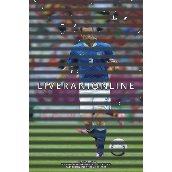 10.06.2012 GDANSK PGE ARENA (GDANSK PGE ARENA) PILKA NOZNA (SOCCER) MISTRZOSTWA EURO 2012 POLSKA UKRAINA (UEFA EURO 2012 POLAND UKRAINE) MECZ HISZPANIA - WLOCHY (GAME SPAIN - ITALY) N/Z GIORGIO CHIELLINI FOT RAFAL OLEKSIEWICZ / PRESSFOCUS NEWSPIXPL --- Newspix.pl /Agenzia Aldo Liverani Sas - ITALY ONLY : Spagna - Italia Campionati Europei UEFA 2012 Polonia/Ucraina Gruppo C Danzica (Polonia) 10/06/2012 *** Local Caption *** www.newspix.pl mail us: info@newspix.pl call us: 0048 022 23 22 222 --- Polish Picture Agency by Ringier Axel Springer Poland