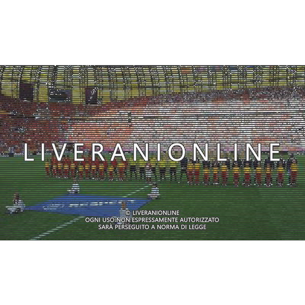 Campionati Europei UEFA 2012 Polonia/Ucraina Gruppo C Danzica (Polonia) - 10.06.2012 Spagna-Italia Nella Foto:spagna e italia schierate /Ph.Vitez-Ag. Aldo Liverani