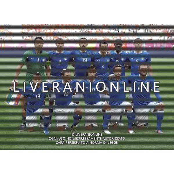 Campionati Europei UEFA 2012 Polonia/Ucraina Gruppo C Danzica (Polonia) - 10.06.2012 Spagna-Italia Nella Foto:italia squadra formazione /Ph.Vitez-Ag. Aldo Liverani