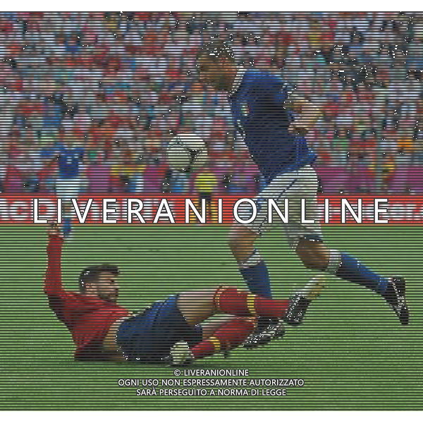 Campionati Europei UEFA 2012 Polonia/Ucraina Gruppo C Danzica (Polonia) - 10.06.2012 Spagna-Italia Nella Foto:thiago motta piquÃ¨ /Ph.Vitez-Ag. Aldo Liverani