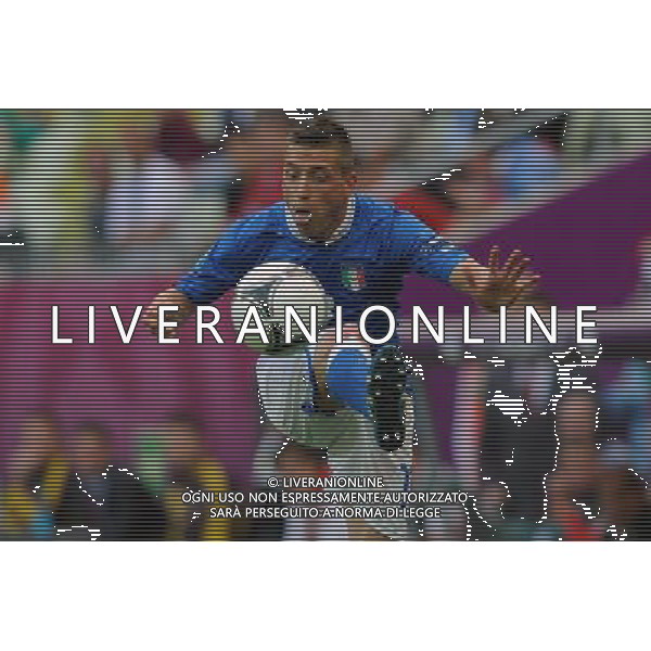 Campionati Europei UEFA 2012 Polonia/Ucraina Gruppo C Danzica (Polonia) - 10.06.2012 Spagna-Italia Nella Foto:giaccherini /Ph.Vitez-Ag. Aldo Liverani