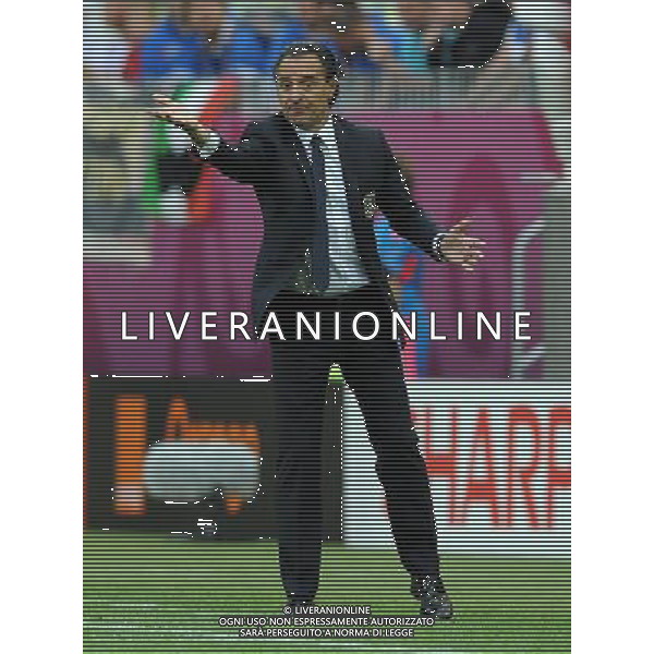 Campionati Europei UEFA 2012 Polonia/Ucraina Gruppo C Danzica (Polonia) - 10.06.2012 Spagna-Italia Nella Foto:prandelli /Ph.Vitez-Ag. Aldo Liverani