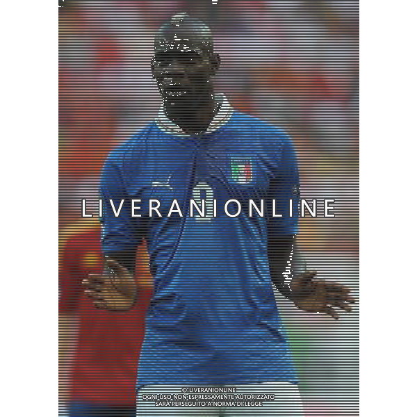 Campionati Europei UEFA 2012 Polonia/Ucraina Gruppo C Danzica (Polonia) - 10.06.2012 Spagna-Italia Nella Foto:balotelli /Ph.Vitez-Ag. Aldo Liverani