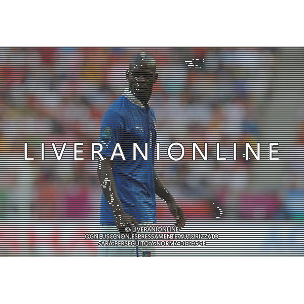 Campionati Europei UEFA 2012 Polonia/Ucraina Gruppo C Danzica (Polonia) - 10.06.2012 Spagna-Italia Nella Foto:balotelli /Ph.Vitez-Ag. Aldo Liverani