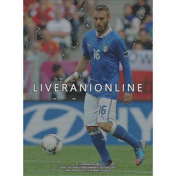 Campionati Europei UEFA 2012 Polonia/Ucraina Gruppo C Danzica (Polonia) - 10.06.2012 Spagna-Italia Nella Foto:de rossi /Ph.Vitez-Ag. Aldo Liverani