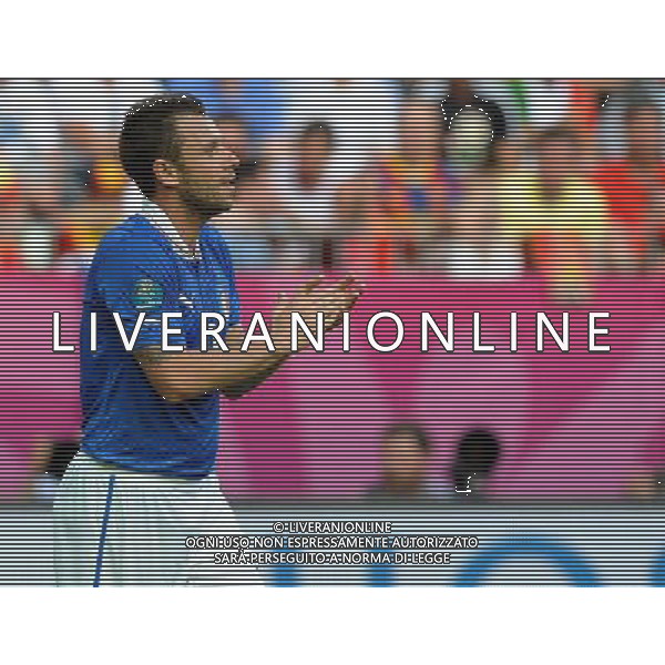 Campionati Europei UEFA 2012 Polonia/Ucraina Gruppo C Danzica (Polonia) - 10.06.2012 Spagna-Italia Nella Foto:cassano /Ph.Vitez-Ag. Aldo Liverani