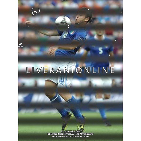 Campionati Europei UEFA 2012 Polonia/Ucraina Gruppo C Danzica (Polonia) - 10.06.2012 Spagna-Italia Nella Foto:cassano /Ph.Vitez-Ag. Aldo Liverani