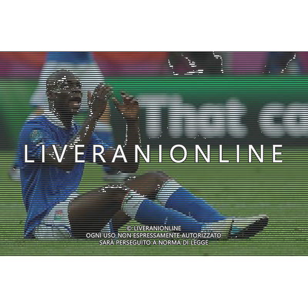 Campionati Europei UEFA 2012 Polonia/Ucraina Gruppo C Danzica (Polonia) - 10.06.2012 Spagna-Italia Nella Foto:balotelli /Ph.Vitez-Ag. Aldo Liverani