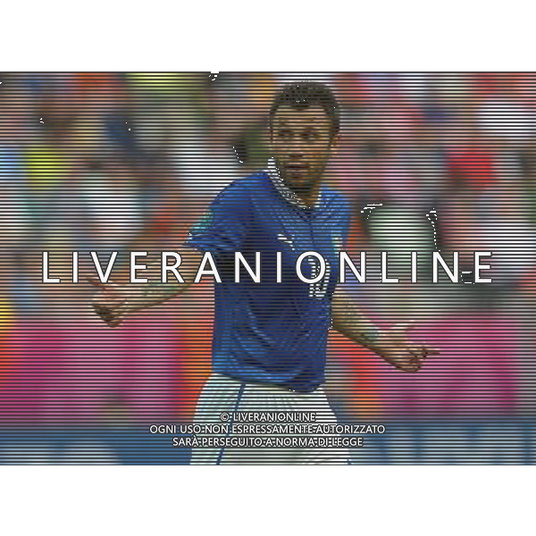 Campionati Europei UEFA 2012 Polonia/Ucraina Gruppo C Danzica (Polonia) - 10.06.2012 Spagna-Italia Nella Foto:cassano /Ph.Vitez-Ag. Aldo Liverani