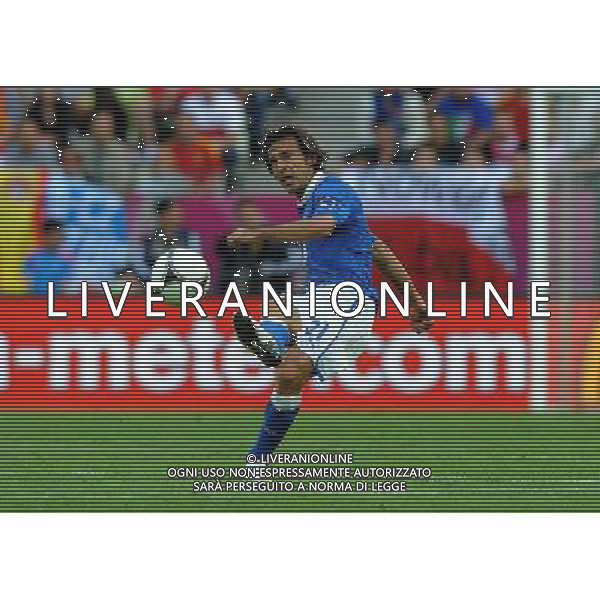 Campionati Europei UEFA 2012 Polonia/Ucraina Gruppo C Danzica (Polonia) - 10.06.2012 Spagna-Italia Nella Foto:pirlo /Ph.Vitez-Ag. Aldo Liverani