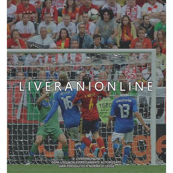 Campionati Europei UEFA 2012 Polonia/Ucraina Gruppo C Danzica (Polonia) - 10.06.2012 Spagna-Italia Nella Foto:occasione iniesta /Ph.Vitez-Ag. Aldo Liverani