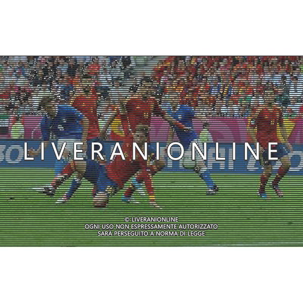 Campionati Europei UEFA 2012 Polonia/Ucraina Gruppo C Danzica (Polonia) - 10.06.2012 Spagna-Italia Nella Foto:occasione finale marchisio parata da casillas /Ph.Vitez-Ag. Aldo Liverani