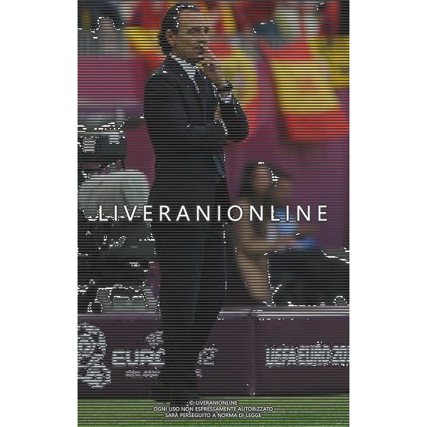 Campionati Europei UEFA 2012 Polonia/Ucraina Gruppo C Danzica (Polonia) - 10.06.2012 Spagna-Italia Nella Foto:prandelli /Ph.Vitez-Ag. Aldo Liverani