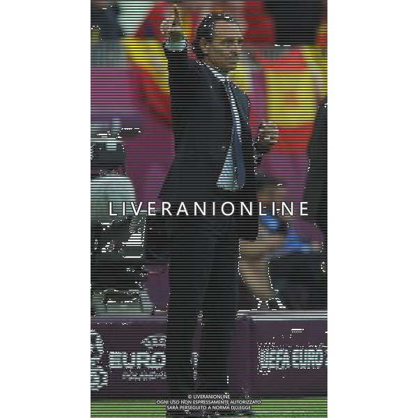 Campionati Europei UEFA 2012 Polonia/Ucraina Gruppo C Danzica (Polonia) - 10.06.2012 Spagna-Italia Nella Foto:prandelli /Ph.Vitez-Ag. Aldo Liverani