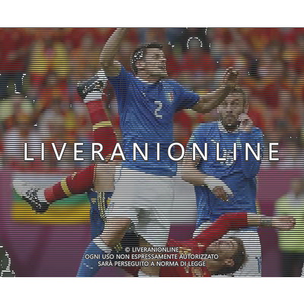 GDANSK 10/06/2012 ARENA GDANSK EURO 2012 PILKA NOZNA MECZ HISZPANIA WLOCHY FOOTBALL EURO 2012 MATCH SPAIN ITALY N/Z (L) CHRISTIAN MAGGIO SERGIO RAMOS DANIELE DE ROSSI FOTO KAMIL KRASZEWSKI APPA/NEWSPIX.PL --- Newspix.pl /Agenzia Aldo Liverani Sas - ITALY ONLY - Spagna-Italia Campionati Europei UEFA 2012 Polonia/Ucraina Gruppo C Danzica (Polonia) 10/06/2012 *** Local Caption *** www.newspix.pl mail us: info@newspix.pl call us: 0048 022 23 22 222 --- Polish Picture Agency by Ringier Axel Springer Poland