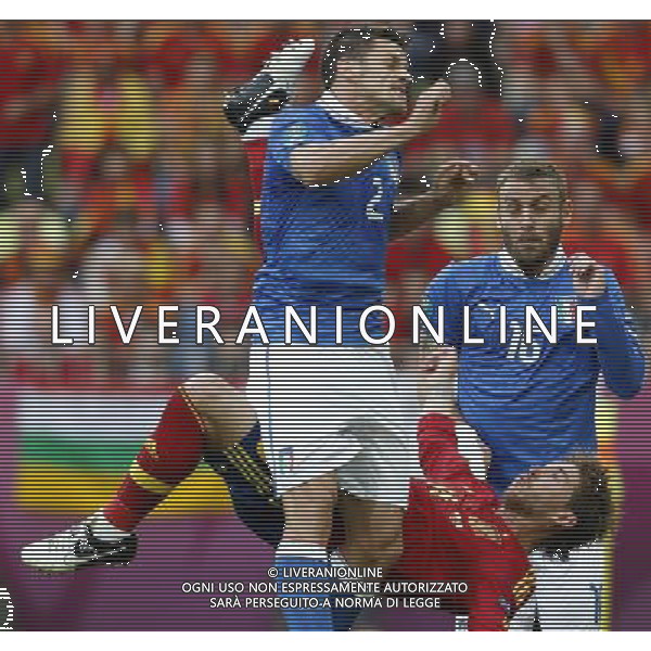 GDANSK 10/06/2012 ARENA GDANSK EURO 2012 PILKA NOZNA MECZ HISZPANIA WLOCHY FOOTBALL EURO 2012 MATCH SPAIN ITALY N/Z (L) CHRISTIAN MAGGIO SERGIO RAMOS DANIELE DE ROSSI FOTO KAMIL KRASZEWSKI APPA/NEWSPIX.PL --- Newspix.pl /Agenzia Aldo Liverani Sas - ITALY ONLY - Spagna-Italia Campionati Europei UEFA 2012 Polonia/Ucraina Gruppo C Danzica (Polonia) 10/06/2012 *** Local Caption *** www.newspix.pl mail us: info@newspix.pl call us: 0048 022 23 22 222 --- Polish Picture Agency by Ringier Axel Springer Poland