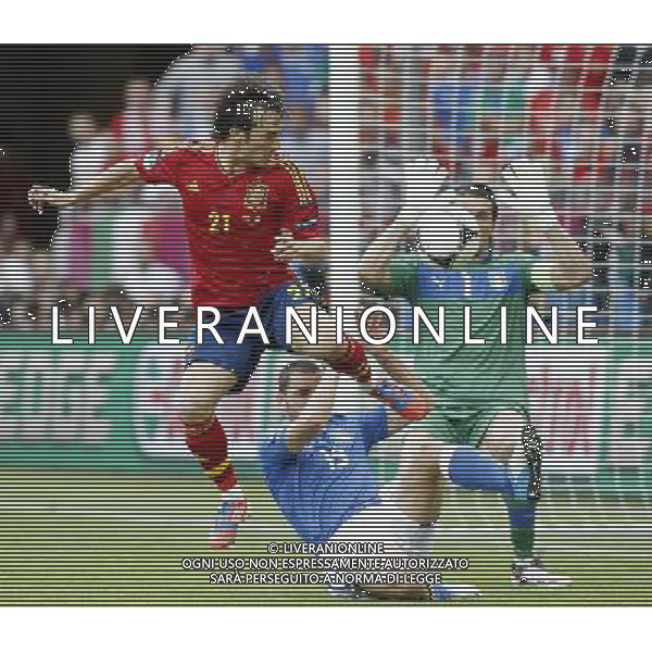 GDANSK 10/06/2012 ARENA GDANSK EURO 2012 PILKA NOZNA MECZ HISZPANIA WLOCHY FOOTBALL EURO 2012 MATCH SPAIN ITALY N/Z (L) DAVID SILVA LEONARDO BONUCCI GIANLUIGI BUFFON FOTO KAMIL KRASZEWSKI APPA/NEWSPIX.PL --- Newspix.pl /Agenzia Aldo Liverani Sas - ITALY ONLY - Spagna-Italia Campionati Europei UEFA 2012 Polonia/Ucraina Gruppo C Danzica (Polonia) 10/06/2012 *** Local Caption *** www.newspix.pl mail us: info@newspix.pl call us: 0048 022 23 22 222 --- Polish Picture Agency by Ringier Axel Springer Poland