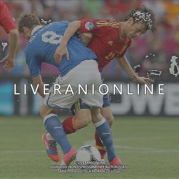 10.06.2012 GDANSK - ARENA GDANSK ( GDANSK POLAND ARENA GDANSK STADIUM STADIUM) PILKA NOZNA (FOOTBALL ) MISTRZOSTWA EUROPY W PILCE NOZNEJ UEFA EURO 2012 ( EUROPEAN CHAPIONSHIPS UEFA EURO 2012 ) GRUPA C ( POOL C) MECZ HISZPANIA - WLOCHY ( GAME SPAIN - ITALY ) NZ CLAUDIO MARCHISIO (L) DAVID SILVA (P) FOTO MATEUSZ TRZUSKOWSKI/CYFRASPORT/NEWSPIX.PL --- Newspix.pl /Agenzia Aldo Liverani Sas - ITALY ONLY - Spagna-Italia Campionati Europei UEFA 2012 Polonia/Ucraina Gruppo C Danzica (Polonia) 10/06/2012 *** Local Caption *** www.newspix.pl mail us: info@newspix.pl call us: 0048 022 23 22 222 --- Polish Picture Agency by Ringier Axel Springer Poland