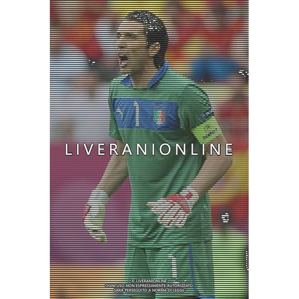 10.06.2012 GDANSK - ARENA GDANSK ( GDANSK POLAND ARENA GDANSK STADIUM STADIUM) PILKA NOZNA (FOOTBALL ) MISTRZOSTWA EUROPY W PILCE NOZNEJ UEFA EURO 2012 ( EUROPEAN CHAPIONSHIPS UEFA EURO 2012 ) GRUPA C ( POOL C) MECZ HISZPANIA - WLOCHY ( GAME SPAIN - ITALY ) NZ BUFFON GIANLUIGI FOTO MATEUSZ TRZUSKOWSKI/CYFRASPORT/NEWSPIX.PL --- Newspix.pl /Agenzia Aldo Liverani Sas - ITALY ONLY - Spagna-Italia Campionati Europei UEFA 2012 Polonia/Ucraina Gruppo C Danzica (Polonia) 10/06/2012 *** Local Caption *** www.newspix.pl mail us: info@newspix.pl call us: 0048 022 23 22 222 --- Polish Picture Agency by Ringier Axel Springer Poland