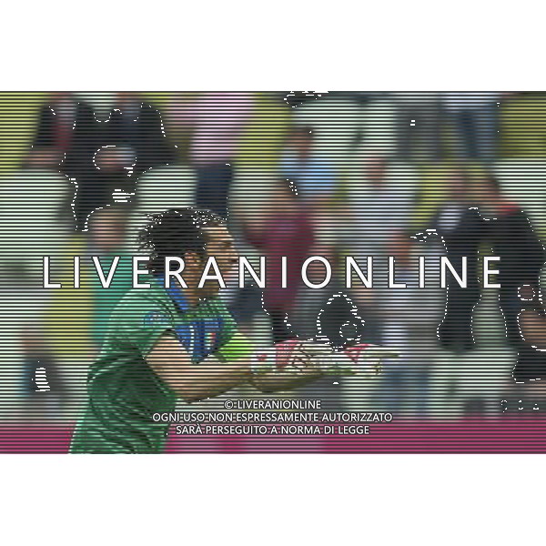 10.06.2012 GDANSK - ARENA GDANSK ( GDANSK POLAND ARENA GDANSK STADIUM STADIUM) PILKA NOZNA (FOOTBALL ) MISTRZOSTWA EUROPY W PILCE NOZNEJ UEFA EURO 2012 ( EUROPEAN CHAPIONSHIPS UEFA EURO 2012 ) GRUPA C ( POOL C) MECZ HISZPANIA - WLOCHY ( GAME SPAIN - ITALY ) NZ BUFFON GIANLUIGI RADOSC BRAMKA GOL FOTO MATEUSZ TRZUSKOWSKI/CYFRASPORT/NEWSPIX.PL --- Newspix.pl /Agenzia Aldo Liverani Sas - ITALY ONLY - Spagna-Italia Campionati Europei UEFA 2012 Polonia/Ucraina Gruppo C Danzica (Polonia) 10/06/2012 *** Local Caption *** www.newspix.pl mail us: info@newspix.pl call us: 0048 022 23 22 222 --- Polish Picture Agency by Ringier Axel Springer Poland