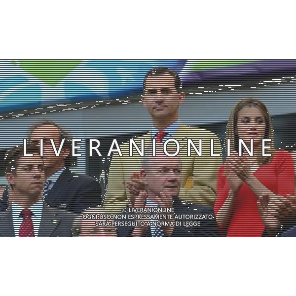 GDANSK 10.06.2012 PILKA NOZNA UEFA EURO 2012 MECZ FAZY GRUPOWEJ GRUPA C HISZPANIA WLOCHY NZ NASTEPCA TRONU HISZPANII Z MALZONKA KSIAZE FILIP I KSIEZNICZKA LETIZIA FOT MAREK BICZYK PRZEGLAD SPORTOWY NEWSPIX.PL --- Newspix.pl MATCH SPAIN VS ITALY /Agenzia Aldo Liverani Sas - ITALY ONLY - Spagna-Italia Campionati Europei UEFA 2012 Polonia/Ucraina Gruppo C Danzica (Polonia) 10/06/2012 *** Local Caption *** www.newspix.pl mail us: info@newspix.pl call us: 0048 022 23 22 222 --- Polish Picture Agency by Ringier Axel Springer Poland