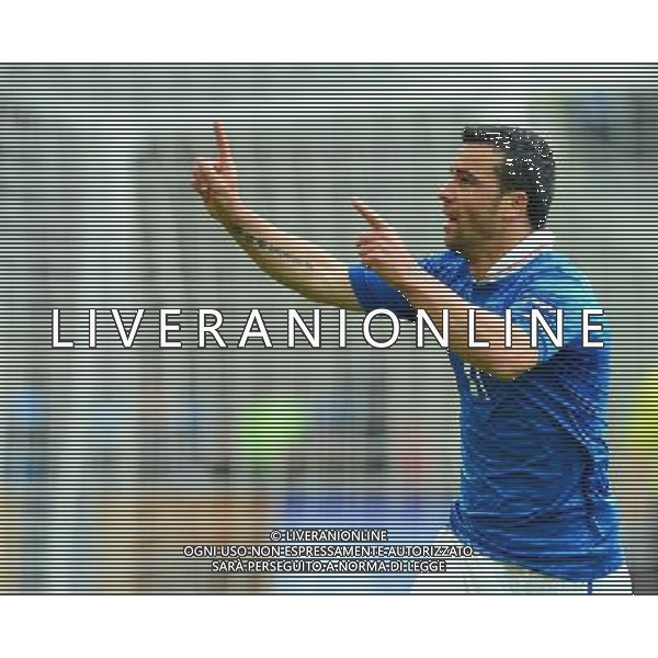 GDANSK 10.06.2012 PILKA NOZNA UEFA EURO 2012 MECZ FAZY GRUPOWEJ GRUPA C HISZPANIA WLOCHY NZ ANTONIO DI NATALE RADOSC BRAMKA FOT MAREK BICZYK PRZEGLAD SPORTOWY NEWSPIX.PL --- Newspix.pl GOAL HAPPY MATCH SPAIN ITALY --- Newspix.pl /Agenzia Aldo Liverani Sas - ITALY ONLY - Spagna-Italia Campionati Europei UEFA 2012 Polonia/Ucraina Gruppo C Danzica (Polonia) 10/06/2012 *** Local Caption *** www.newspix.pl mail us: info@newspix.pl call us: 0048 022 23 22 222 --- Polish Picture Agency by Ringier Axel Springer Poland