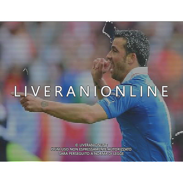 GDANSK 10.06.2012 PILKA NOZNA UEFA EURO 2012 MECZ FAZY GRUPOWEJ GRUPA C HISZPANIA WLOCHY NZ ANTONIO DI NATALE RADOSC BRAMKA FOT MAREK BICZYK PRZEGLAD SPORTOWY NEWSPIX.PL --- Newspix.pl GOAL HAPPY MATCH SPAIN ITALY --- Newspix.pl /Agenzia Aldo Liverani Sas - ITALY ONLY - Spagna-Italia Campionati Europei UEFA 2012 Polonia/Ucraina Gruppo C Danzica (Polonia) 10/06/2012 *** Local Caption *** www.newspix.pl mail us: info@newspix.pl call us: 0048 022 23 22 222 --- Polish Picture Agency by Ringier Axel Springer Poland