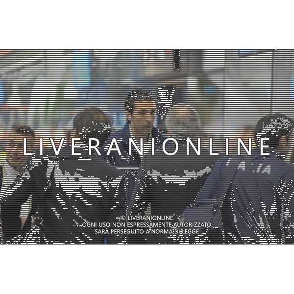 GDANSK 10.06.2012 REPREZENTACJA WLOCH PRZYJECHALA NA LOTNISKO W GDANSKU PO MECZU Z HISZPANIA W RAMACH EURO2012 NA LOTNISKU PO PRZEJSCIU ZA BRAMKE GIANLUIGI BUFFON ZOSTAL PRZESZUKANY N Z GIANLUIGI BUFFON MARCIN GADOMSKI/NEWSPIX.PL GDANSK 10.06.2012 THE ITALIAN NATIONAL TEAM CAME TO THE AIRPORT IN GDANSK AFTER THE MATCH WITH SPAIN --- Newspix.pl ITALIA CALCIO DI RITORNO IN AEROPORTO DOPO LA SFIDA CON LA SPAGNA *** Local Caption *** .