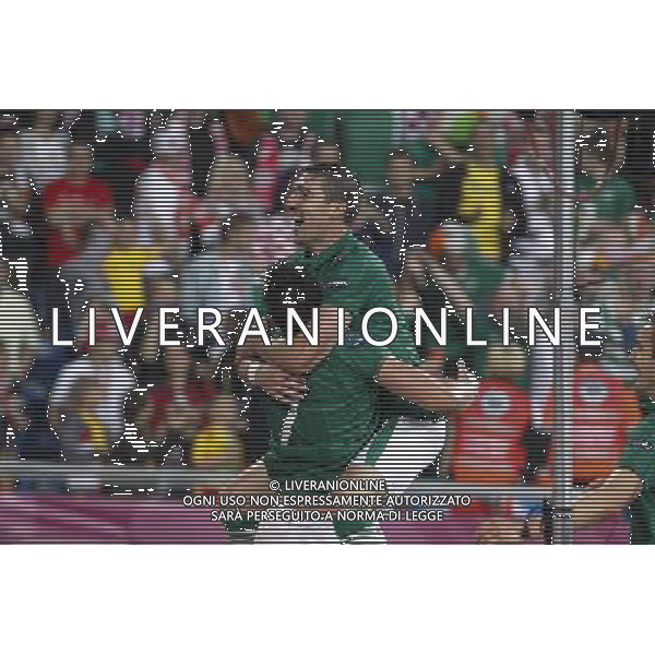 10.06.2012 POZNAN - STADION MIEJSKI ARENA EURO 2012 ( POZNAN POLAND CITY STADIUM) PILKA NOZNA (FOOTBALL ) MISTRZOSTWA EUROPY W PILCE NOZNEJ UEFA EURO 2012 ( EUROPEAN CHAMPIONSHIPS UEFA EURO 2012 ) GRUPA C ( POOL C ) MECZ IRLANDIA - CHORWACJA ( GAME IRELAND - CROATIA) NZ --- Newspix.pl irlanda croazia -AG ALDO LIVERANI SAS - ITALY ONLY - *** Local Caption *** .