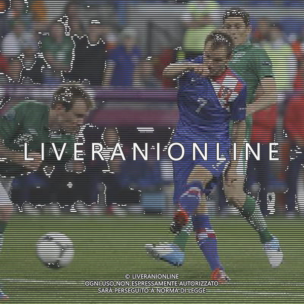 10.06.2012 POZNAN - STADION MIEJSKI ARENA EURO 2012 ( POZNAN POLAND CITY STADIUM) PILKA NOZNA (FOOTBALL ) MISTRZOSTWA EUROPY W PILCE NOZNEJ UEFA EURO 2012 ( EUROPEAN CHAMPIONSHIPS UEFA EURO 2012 ) GRUPA C ( POOL C ) MECZ IRLANDIA - CHORWACJA ( GAME IRELAND - CROATIA) NZ IVAN RAKITI KATARZYNA PLEWCZYNSKA/CYFRASPORT/NEWSPIX.PL --- Newspix.pl irlanda croazia -AG ALDO LIVERANI SAS - ITALY ONLY - *** Local Caption *** .