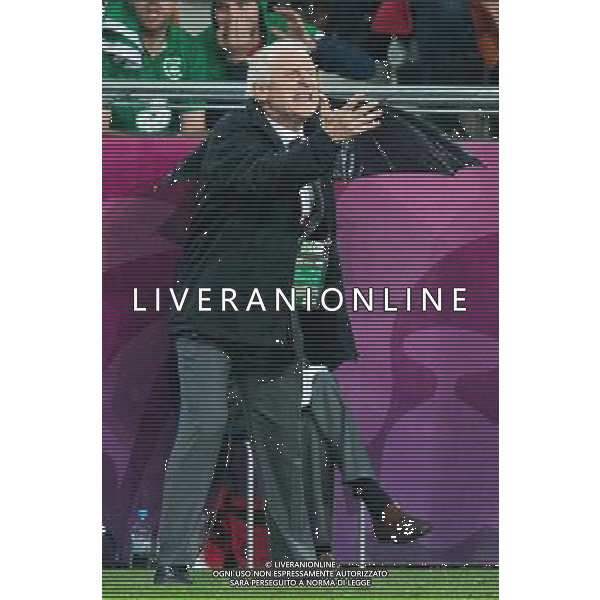 10.06.2012. POZNAN POLSKA, STADION MIEJSKI (MUNICIPAL STADUIM). (UEFA EURO 2012 POLAND UKRAINE) MISTRZOSTWA EUROPY W PILCE NOZNEJ. MECZ IRLANDIA - CHORWACJA GRUPA C (GAME MATCH THE REPUBLIC OF IRELAND - CROATIA POOL C). NZ/ TRENER (COACH) GIOVANNI TRAPATTONI FOT. JAKUB KACZMARCZYK / PRESSFOCUS NEWSPIXPL --- Newspix.pl irlanda croazia -AG ALDO LIVERANI SAS - ITALY ONLY - *** Local Caption *** .