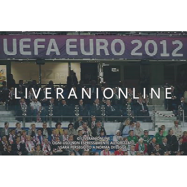 10.06.2012. POZNAN POLSKA, STADION MIEJSKI (MUNICIPAL STADUIM). (UEFA EURO 2012 POLAND UKRAINE) MISTRZOSTWA EUROPY W PILCE NOZNEJ. MECZ IRLANDIA - CHORWACJA GRUPA C (GAME MATCH THE REPUBLIC OF IRELAND - CROATIA POOL C). NZ/ WIDOK LOZA VIP FOT. JAKUB KACZMARCZYK / PRESSFOCUS NEWSPIXPL --- Newspix.pl irlanda croazia -AG ALDO LIVERANI SAS - ITALY ONLY - *** Local Caption *** .