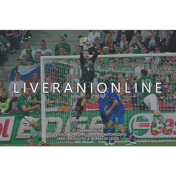 10.06.2012. POZNAN POLSKA, STADION MIEJSKI (MUNICIPAL STADUIM). (UEFA EURO 2012 POLAND UKRAINE) MISTRZOSTWA EUROPY W PILCE NOZNEJ. MECZ IRLANDIA - CHORWACJA GRUPA C (GAME MATCH THE REPUBLIC OF IRELAND - CROATIA POOL C). NZ/ AIDEN MCGEADY, STIPE PLETIKOSA, ROBBIE KEANE FOT. JAKUB KACZMARCZYK / PRESSFOCUS NEWSPIXPL --- Newspix.pl irlanda croazia -AG ALDO LIVERANI SAS - ITALY ONLY - *** Local Caption *** .