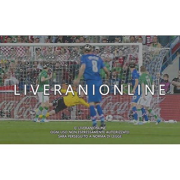 POZNAN 19-06-2012 GRUPA C - ELIMINACJE EURO 2012 IRLANDIA - CHORWACJA NZ GOL CHORWACJA MARIO MANDZUKIC RADOSC FOT KRYSTYNA PACZKOWSKA /NEWSPIX.PL MUNICIPAL STADIUM POZNAN AT UL BULGARSKA 17 GROUP C GAME 6 OF EURO 2012 REPUBLIC OF IRELAND v CROATIA --- Newspix.pl irlanda croazia -AG ALDO LIVERANI SAS - ITALY ONLY - *** Local Caption *** .