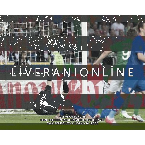 POZNAN 19-06-2012 GRUPA C - ELIMINACJE EURO 2012 IRLANDIA - CHORWACJA NZ GOL IRLANDIA SEAN ST LEDGER RADOSC FOT KRYSTYNA PACZKOWSKA /NEWSPIX.PL MUNICIPAL STADIUM POZNAN AT UL BULGARSKA 17 GROUP C GAME 6 OF EURO 2012 REPUBLIC OF IRELAND v CROATIA --- Newspix.pl irlanda croazia -AG ALDO LIVERANI SAS - ITALY ONLY - *** Local Caption *** .