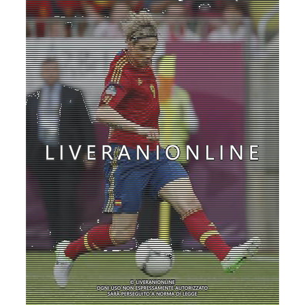 GDANSK 10/06/2012 ARENA GDANSK EURO 2012 PILKA NOZNA MECZ HISZPANIA WLOCHY FOOTBALL EURO 2012 MATCH SPAIN ITALY N/Z (L) FERNANDO TORRES FOTO KAMIL KRASZEWSKI APPA/NEWSPIX.PL --- Newspix.pl -AG ALDO LIVERANI SAS - ITALY ONLY - *** Local Caption *** .