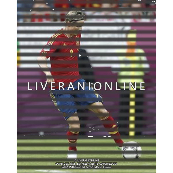 GDANSK 10/06/2012 ARENA GDANSK EURO 2012 PILKA NOZNA MECZ HISZPANIA WLOCHY FOOTBALL EURO 2012 MATCH SPAIN ITALY N/Z (L) FERNANDO TORRES FOTO KAMIL KRASZEWSKI APPA/NEWSPIX.PL --- Newspix.pl -AG ALDO LIVERANI SAS - ITALY ONLY - *** Local Caption *** .