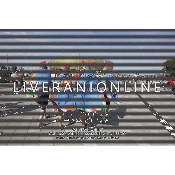 GDANSK 10.06.2012 STADION PGE ARENA N Z HISZPANSCY I WLOSCY KIBICE PRZED WEJSCIEM NA MECZ FOT MICHAL FLUDRA / NEWSPIX.PL Italian AND sPANISH football fans on the Gdansk city streets EURO FOOTBALL 2012 POLAND BEFORE MATCH SPAIN vs ITALY --- Newspix.pl -AG ALDO LIVERANI SAS - ITALY ONLY - *** Local Caption *** .