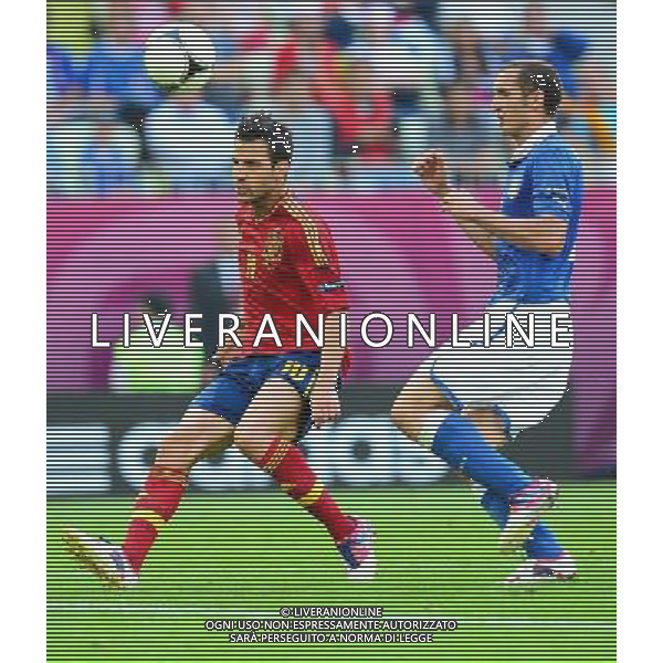 GDANSK 10.06.2012 PILKA NOZNA UEFA EURO 2012 MECZ FAZY GRUPOWEJ GRUPA C HISZPANIA WLOCHY NZ CESC FABREGAS FOT MAREK BICZYK PRZEGLAD SPORTOWY NEWSPIX.PL POLAND GDANSK EURO 2012 SPAIN vs ITALY --- Newspix.pl -AG ALDO LIVERANI SAS - ITALY ONLY - *** Local Caption *** .