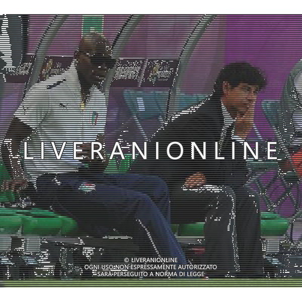 Campionati Europei UEFA 2012 Polonia/Ucraina Gruppo C Danzica (Polonia) - 10.06.2012 Spagna-Italia Nella Foto:Albertini Demetrio - Balotelli Mario /Ph.Vitez-Ag. Aldo Liverani