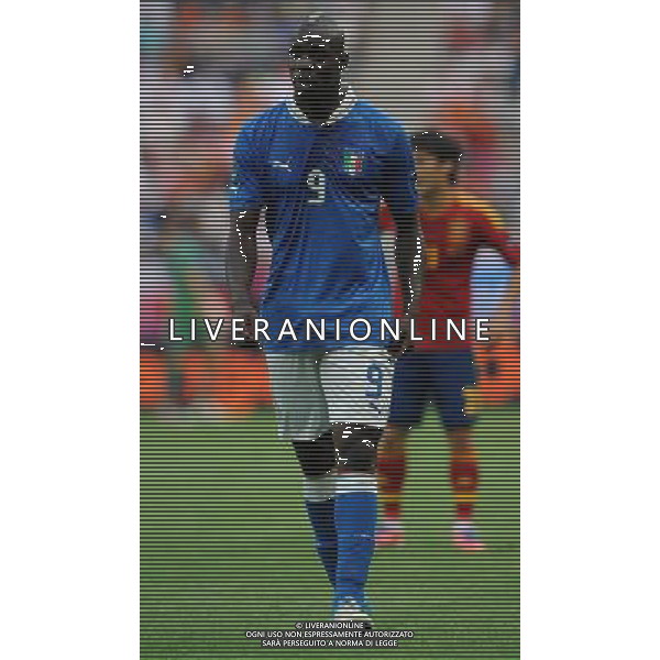 Campionati Europei UEFA 2012 Polonia/Ucraina Gruppo C Danzica (Polonia) - 10.06.2012 Spagna-Italia Nella Foto:Balotelli Mario /Ph.Vitez-Ag. Aldo Liverani