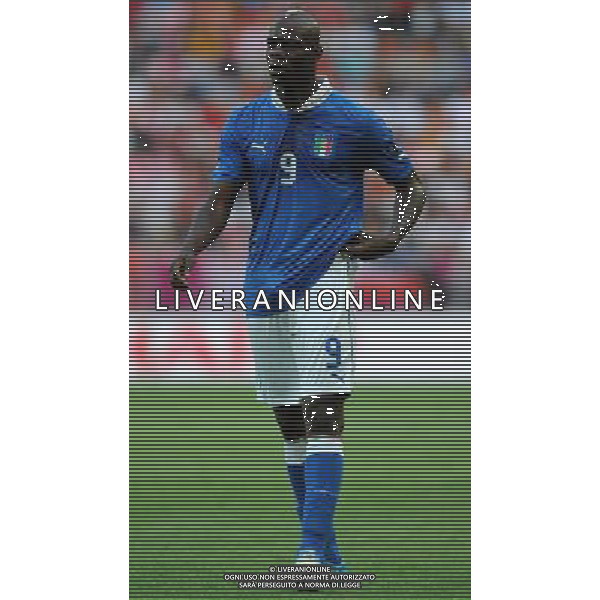 Campionati Europei UEFA 2012 Polonia/Ucraina Gruppo C Danzica (Polonia) - 10.06.2012 Spagna-Italia Nella Foto:Balotelli Mario /Ph.Vitez-Ag. Aldo Liverani