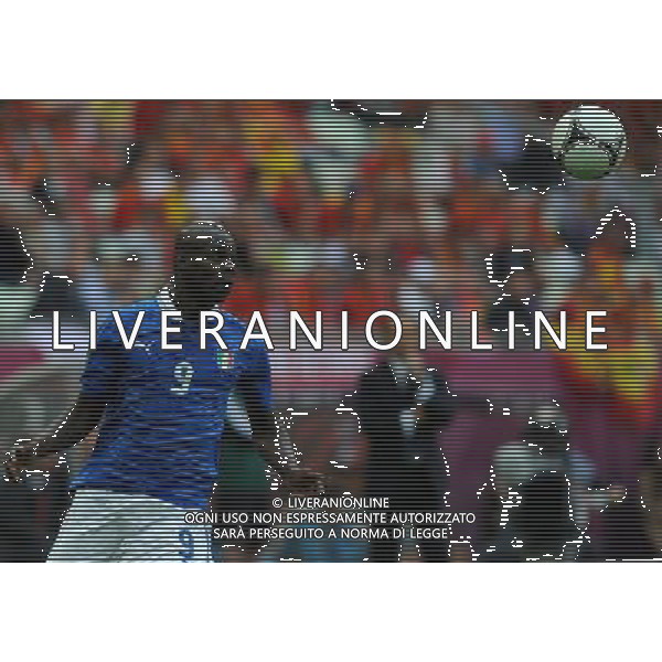 Campionati Europei UEFA 2012 Polonia/Ucraina Gruppo C Danzica (Polonia) - 10.06.2012 Spagna-Italia Nella Foto:Balotelli Mario /Ph.Vitez-Ag. Aldo Liverani