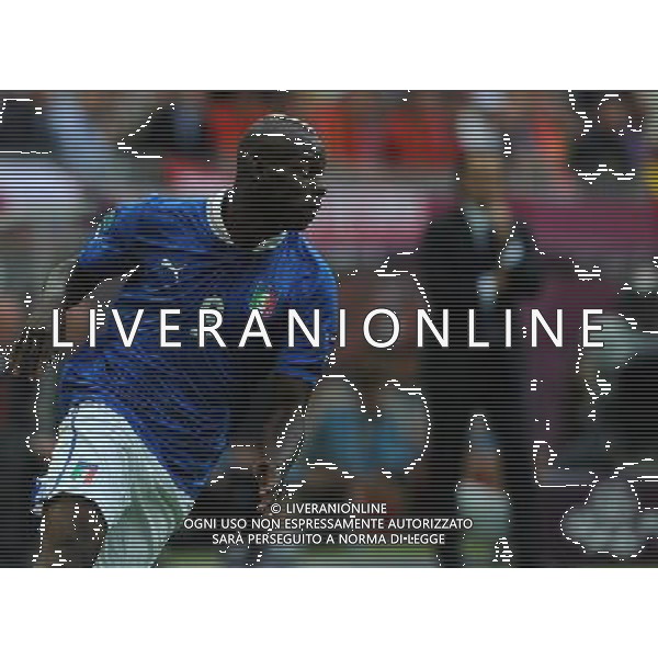 Campionati Europei UEFA 2012 Polonia/Ucraina Gruppo C Danzica (Polonia) - 10.06.2012 Spagna-Italia Nella Foto:Balotelli Mario /Ph.Vitez-Ag. Aldo Liverani