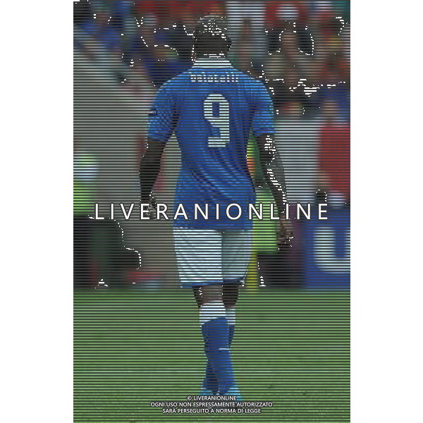 Campionati Europei UEFA 2012 Polonia/Ucraina Gruppo C Danzica (Polonia) - 10.06.2012 Spagna-Italia Nella Foto:Balotelli Mario /Ph.Vitez-Ag. Aldo Liverani