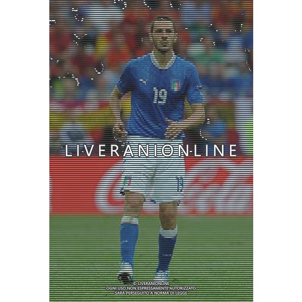 Campionati Europei UEFA 2012 Polonia/Ucraina Gruppo C Danzica (Polonia) - 10.06.2012 Spagna-Italia Nella Foto:Bonucci Leonardo /Ph.Vitez-Ag. Aldo Liverani