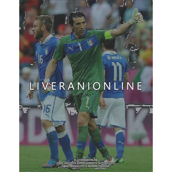 Campionati Europei UEFA 2012 Polonia/Ucraina Gruppo C Danzica (Polonia) - 10.06.2012 Spagna-Italia Nella Foto:Buffon Gianluigi /Ph.Vitez-Ag. Aldo Liverani